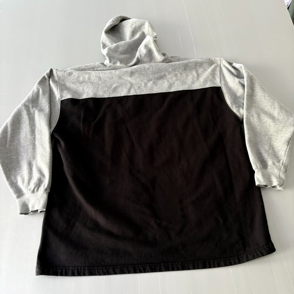 NFL‎ Atlanta Falcons Hoodie Mens 2XL Gray & Black Sweatshirt Kangeroo Pocket XXL - Picture 15 of 16
